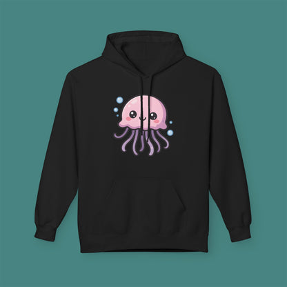 Cartoon Cute Jellyfish Fleece Unisex Hoodie