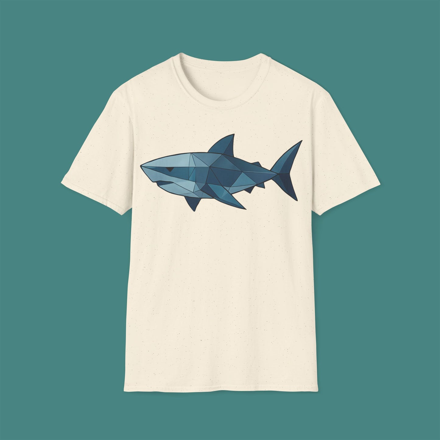 Geometric Polygon Shark Unisex T-Shirt