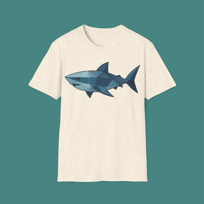 Geometric Polygon Shark Unisex T-Shirt