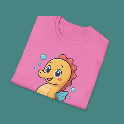 Cartoon Cute Seahorse Unisex T-Shirt