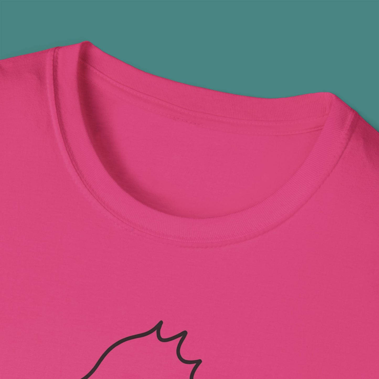 Minimalist Line Art Seahorse Unisex T-Shirt