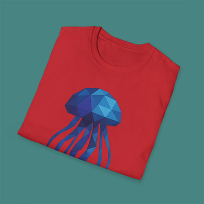 Geometric Polygon Jellyfish Unisex T-Shirt