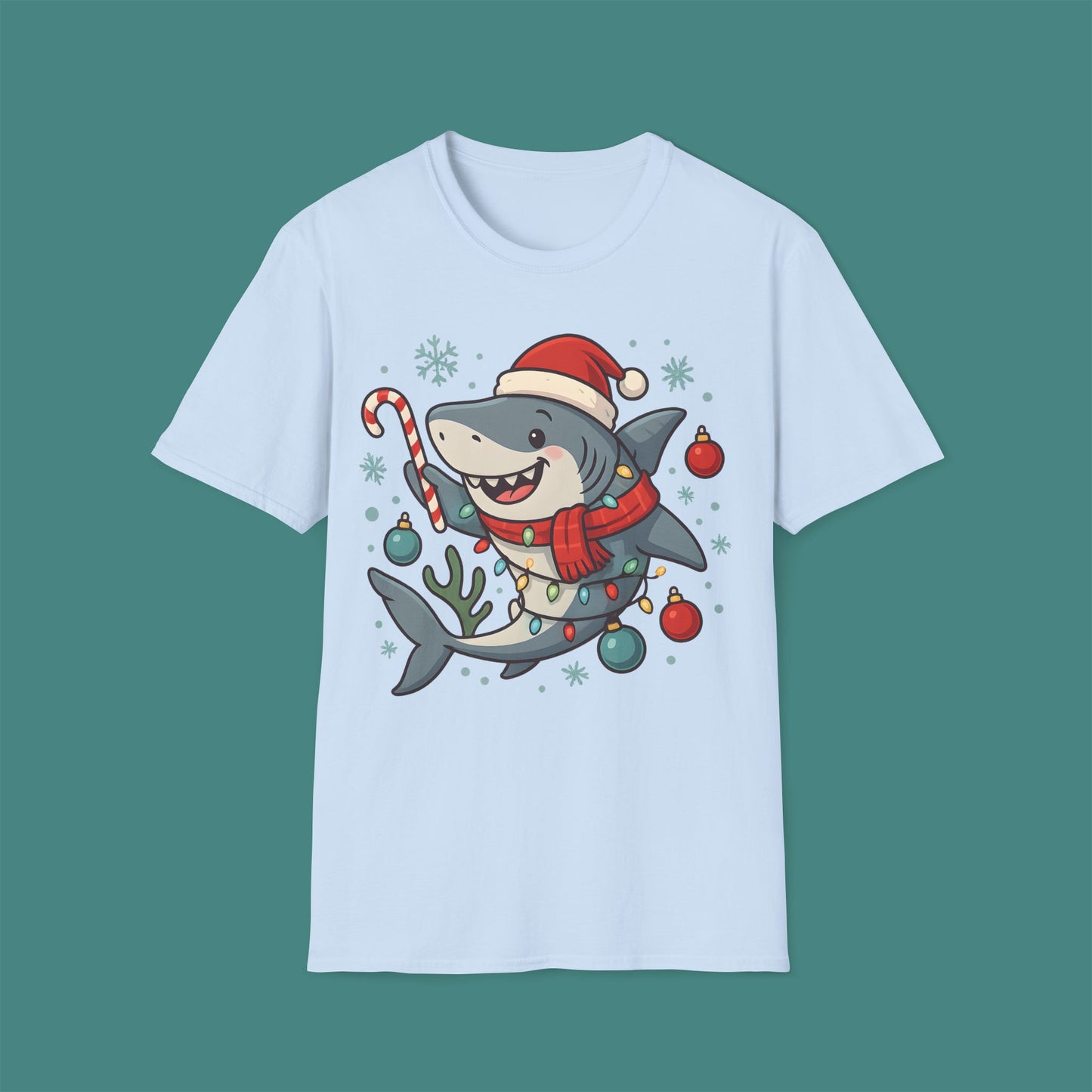 Christmas Shark Unisex T-Shirt