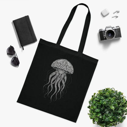 Intricate Mandala Jellyfish Tote Bag