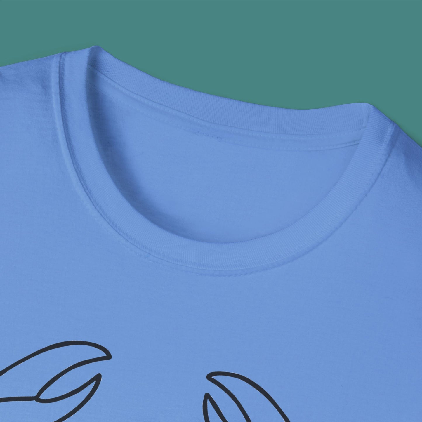 Minimalist Line Art Crab Unisex T-Shirt