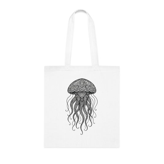 Intricate Mandala Jellyfish Tote Bag