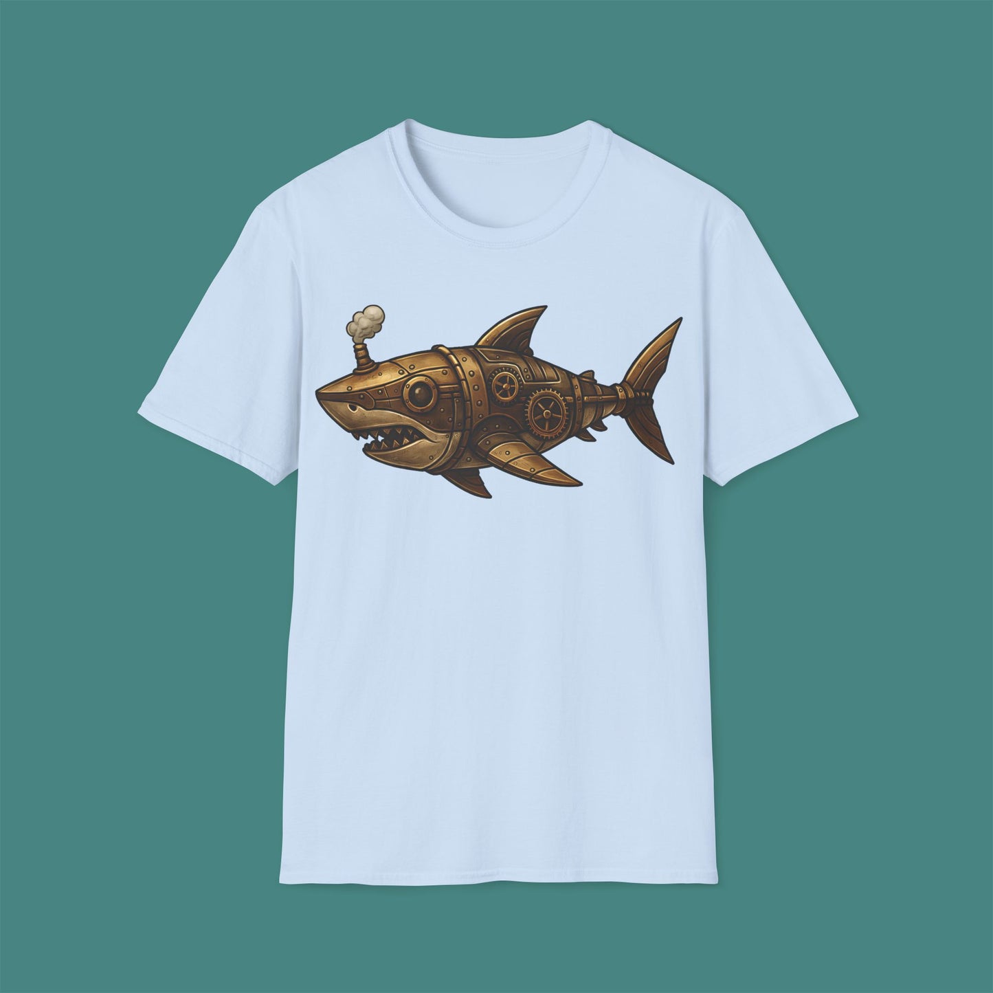 Steampunk Mechanical Shark Unisex T-Shirt