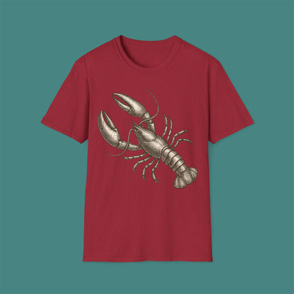 Vintage Etching Lobster Unisex T-Shirt