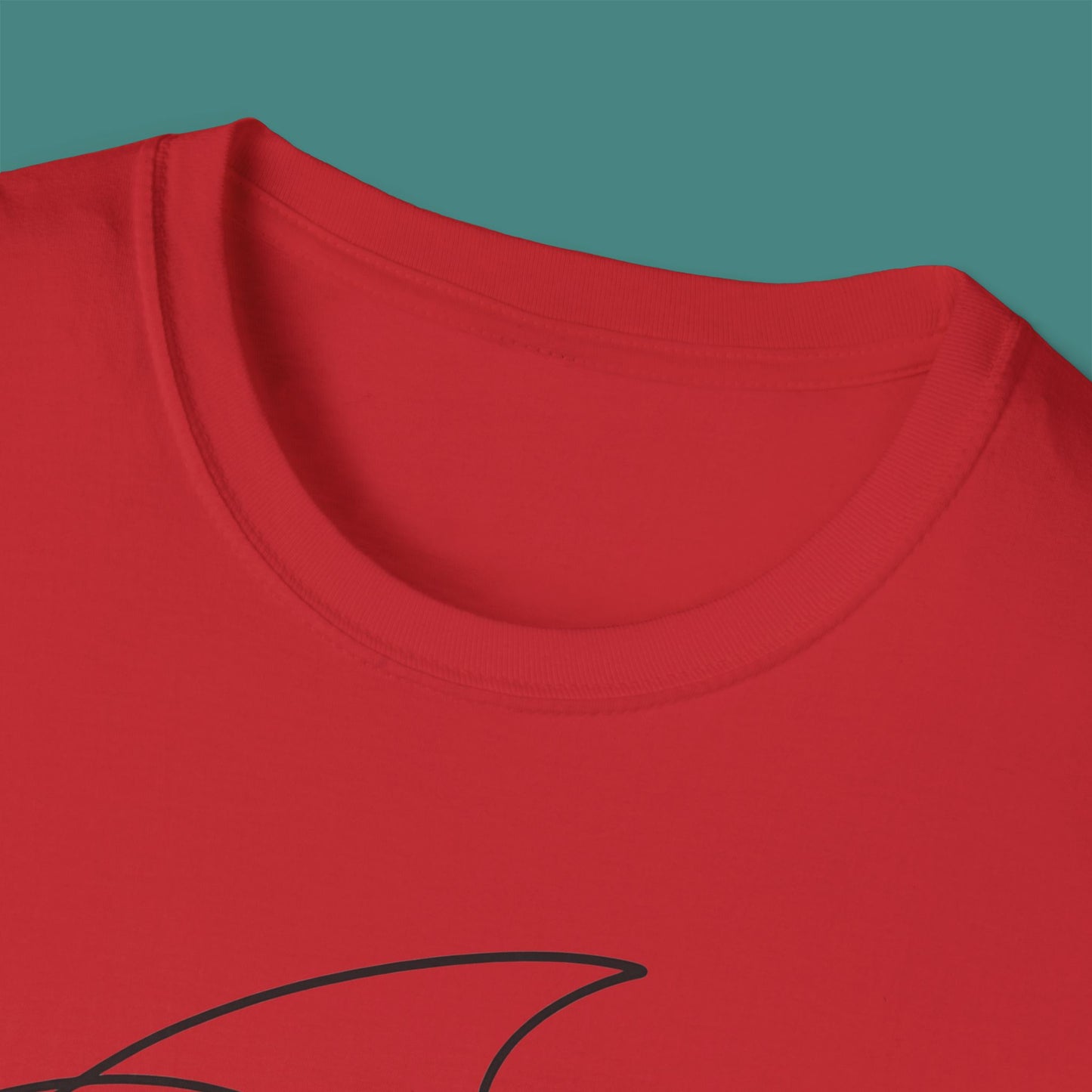Minimalist Line Art Fish Unisex T-Shirt