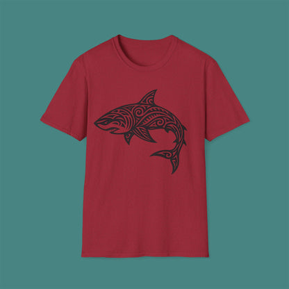Tribal Tattoo Shark Unisex T-Shirt