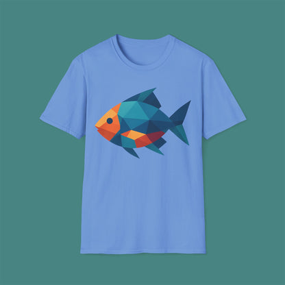 Geometric Polygon Fish Unisex T-Shirt