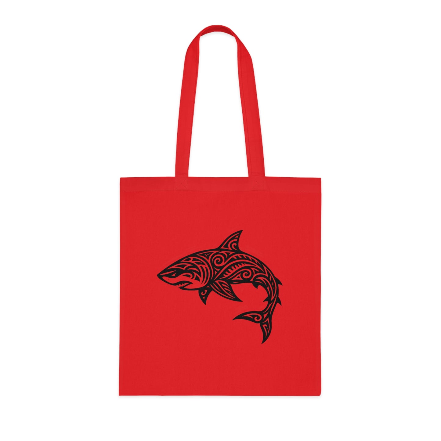 Tribal Tattoo Shark Tote Bag