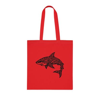 Tribal Tattoo Shark Tote Bag