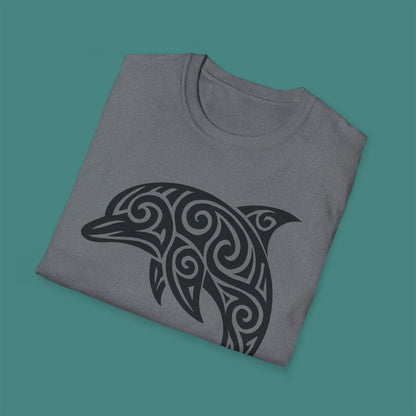 Tribal Tattoo Dolphin Unisex T-Shirt