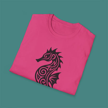 Tribal Tattoo Seahorse Unisex T-Shirt