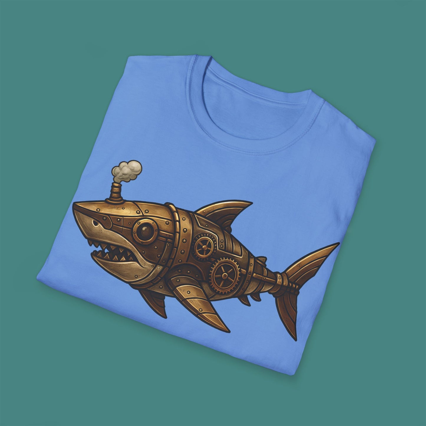 Steampunk Mechanical Shark Unisex T-Shirt