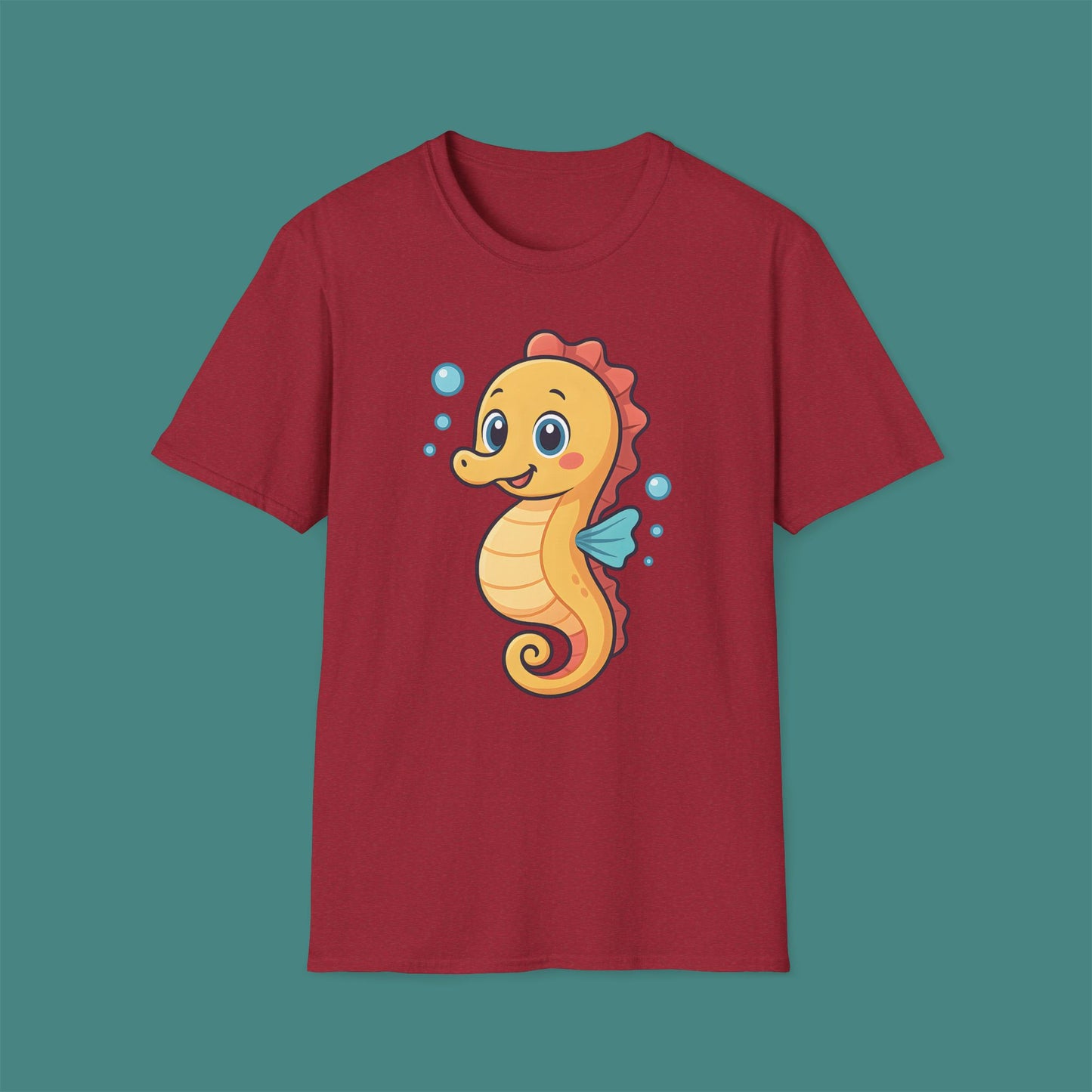 Cartoon Cute Seahorse Unisex T-Shirt