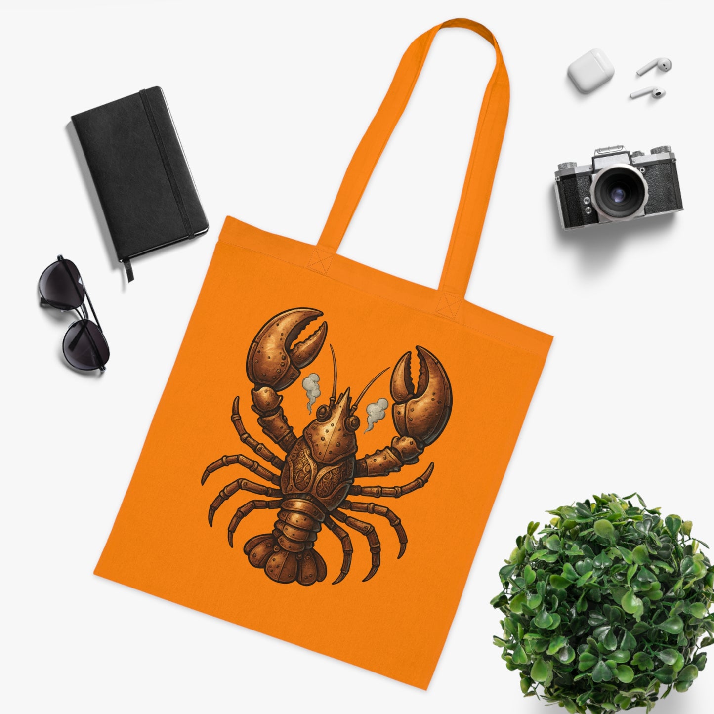 Steampunk Mechanical Lobster Tote Bag