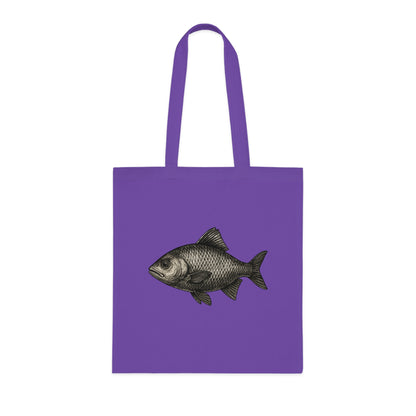 Vintage Etching Fish Tote Bag