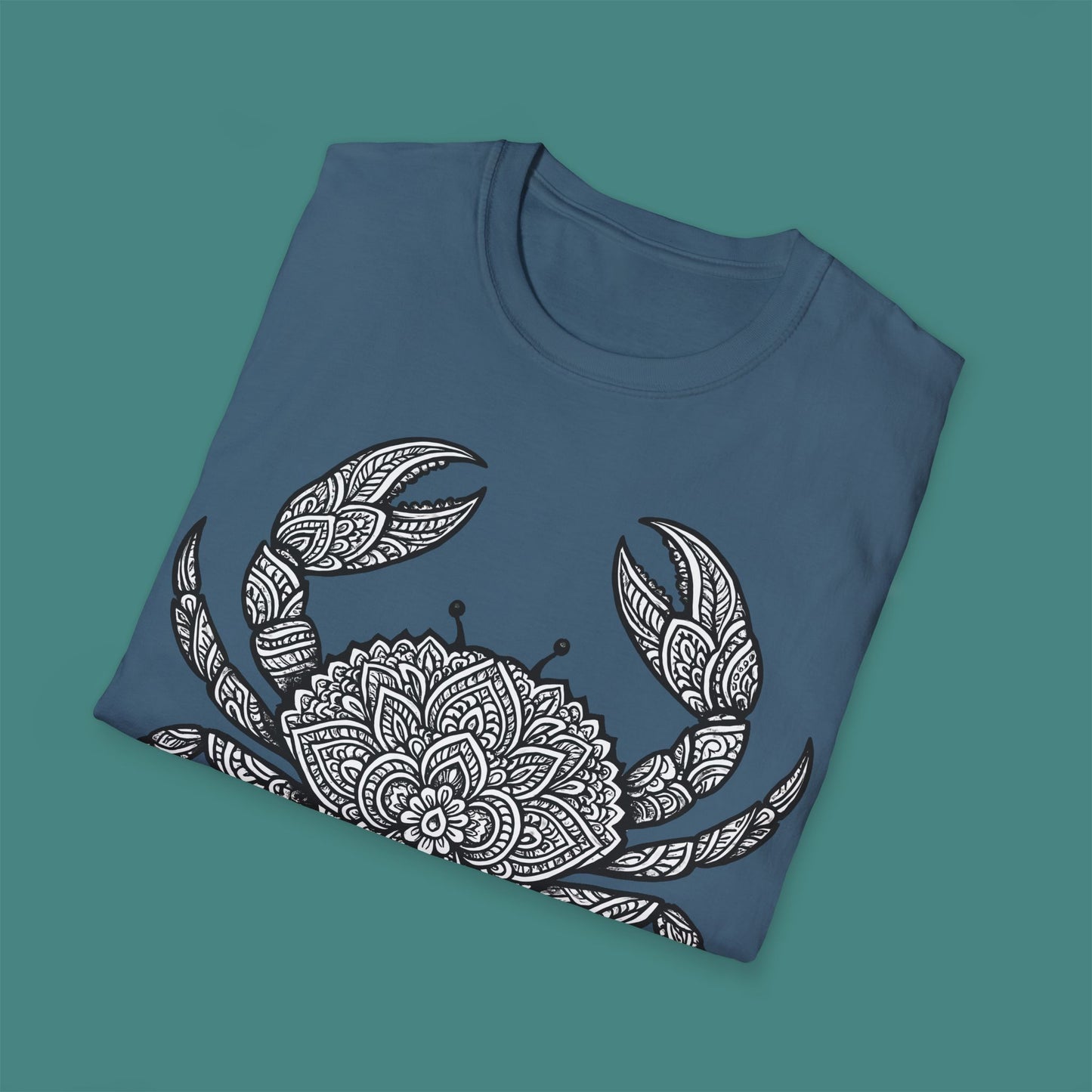 Intricate Mandala Crab Unisex T-Shirt