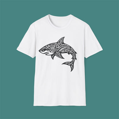 Tribal Tattoo Shark Unisex T-Shirt