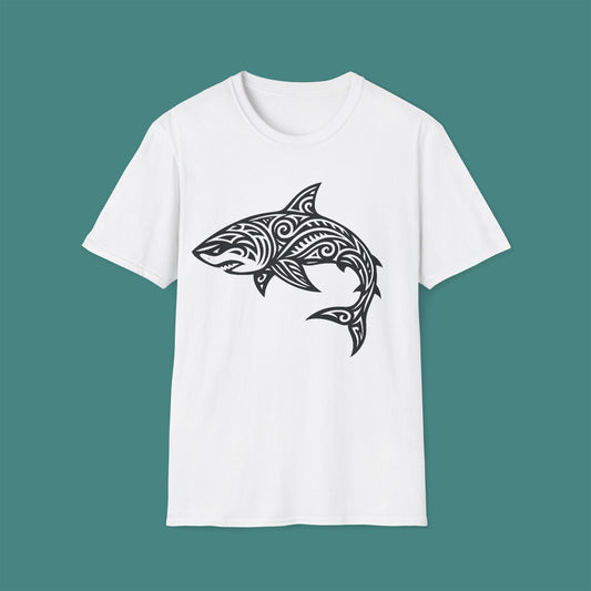 Tribal Tattoo Shark Unisex T-Shirt
