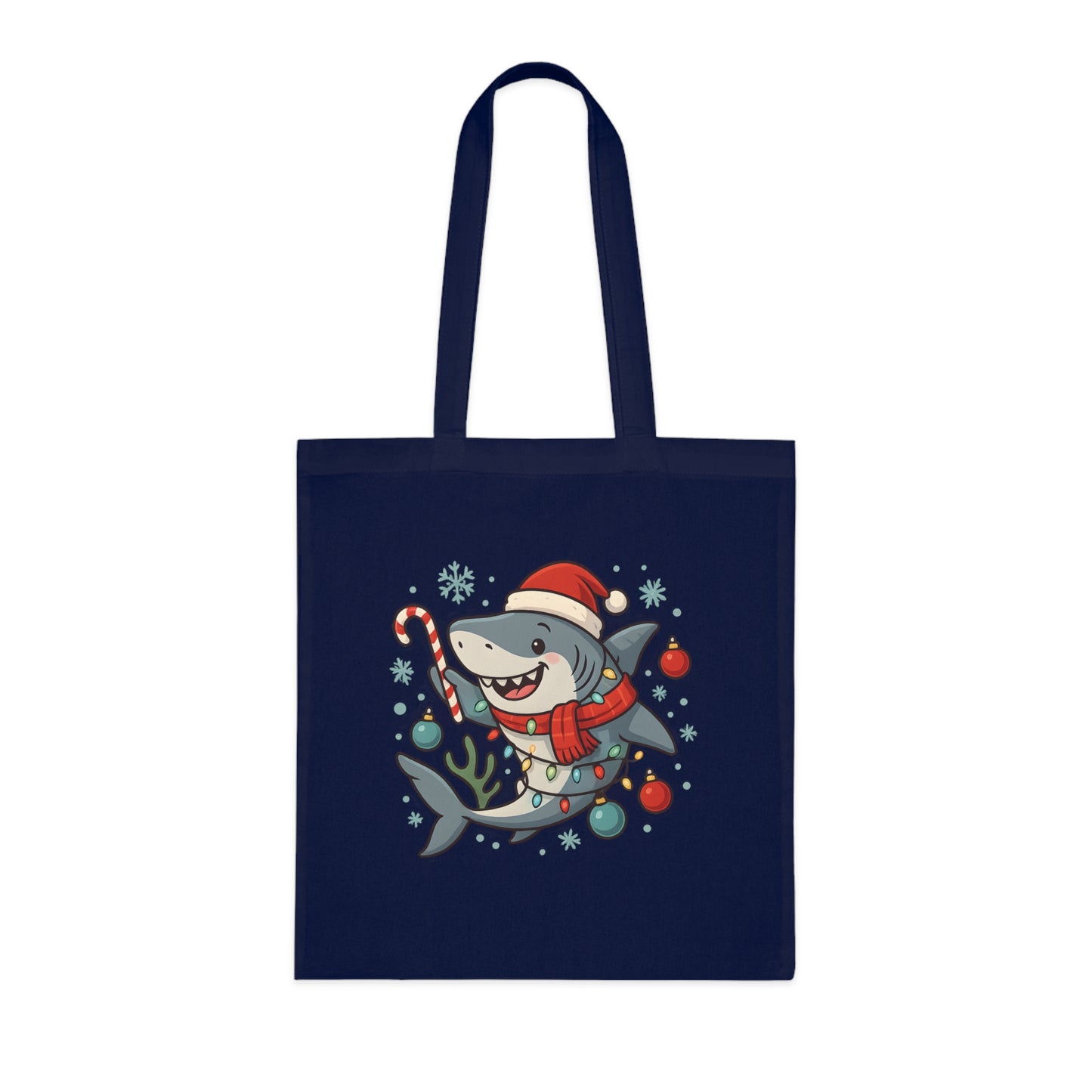 Christmas Shark Tote Bag