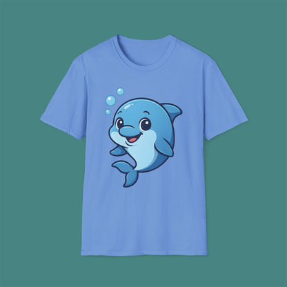 Cartoon Cute Dolphin Unisex T-Shirt