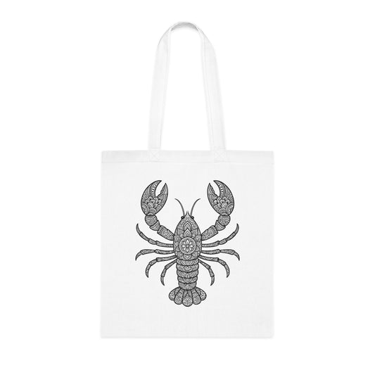 Intricate Mandala Lobster Tote Bag