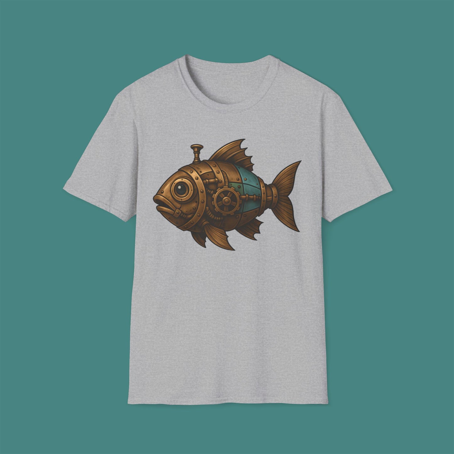 Steampunk Mechanical Fish Unisex T-Shirt