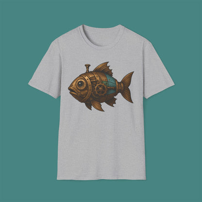 Steampunk Mechanical Fish Unisex T-Shirt