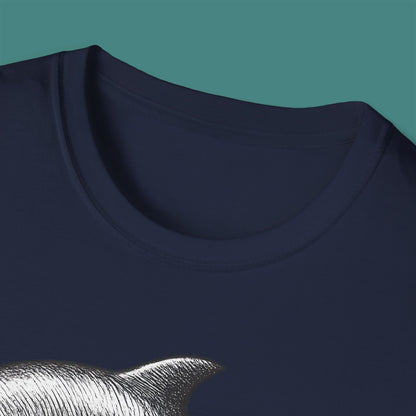 Vintage Etching Dolphin Unisex T-Shirt