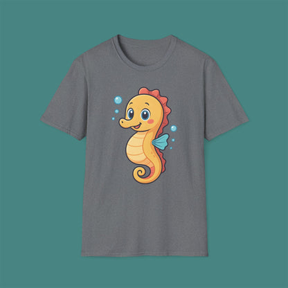 Cartoon Cute Seahorse Unisex T-Shirt