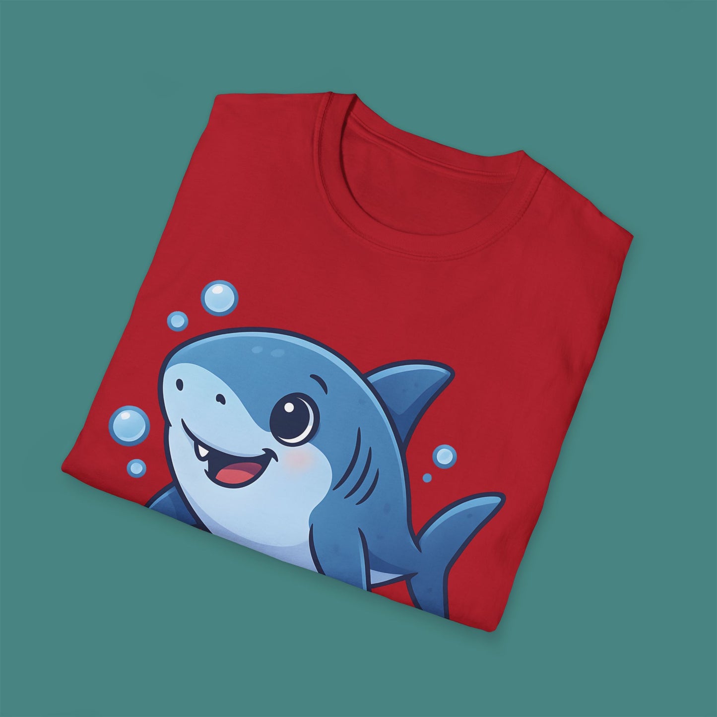 Cartoon Cute Shark Unisex T-Shirt