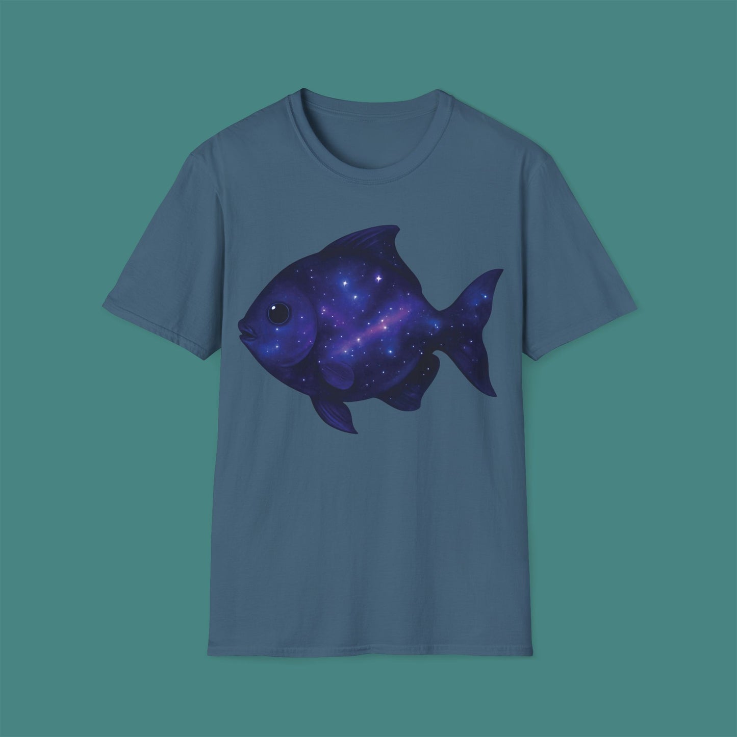 Cosmic Galaxy Fish Unisex T-Shirt