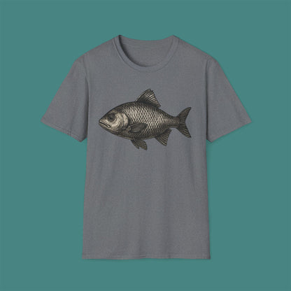 Vintage Etching Fish Unisex T-Shirt