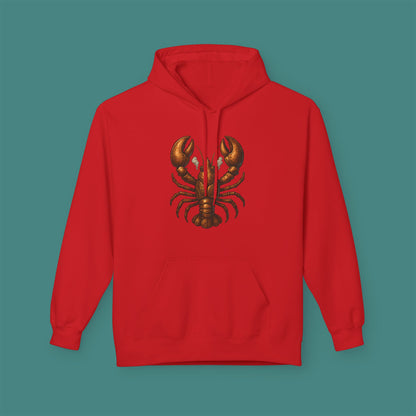 Steampunk Mechanical Lobster Fleece Unisex Hoodie