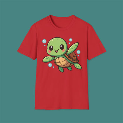 Cartoon Cute Turtle Unisex T-Shirt