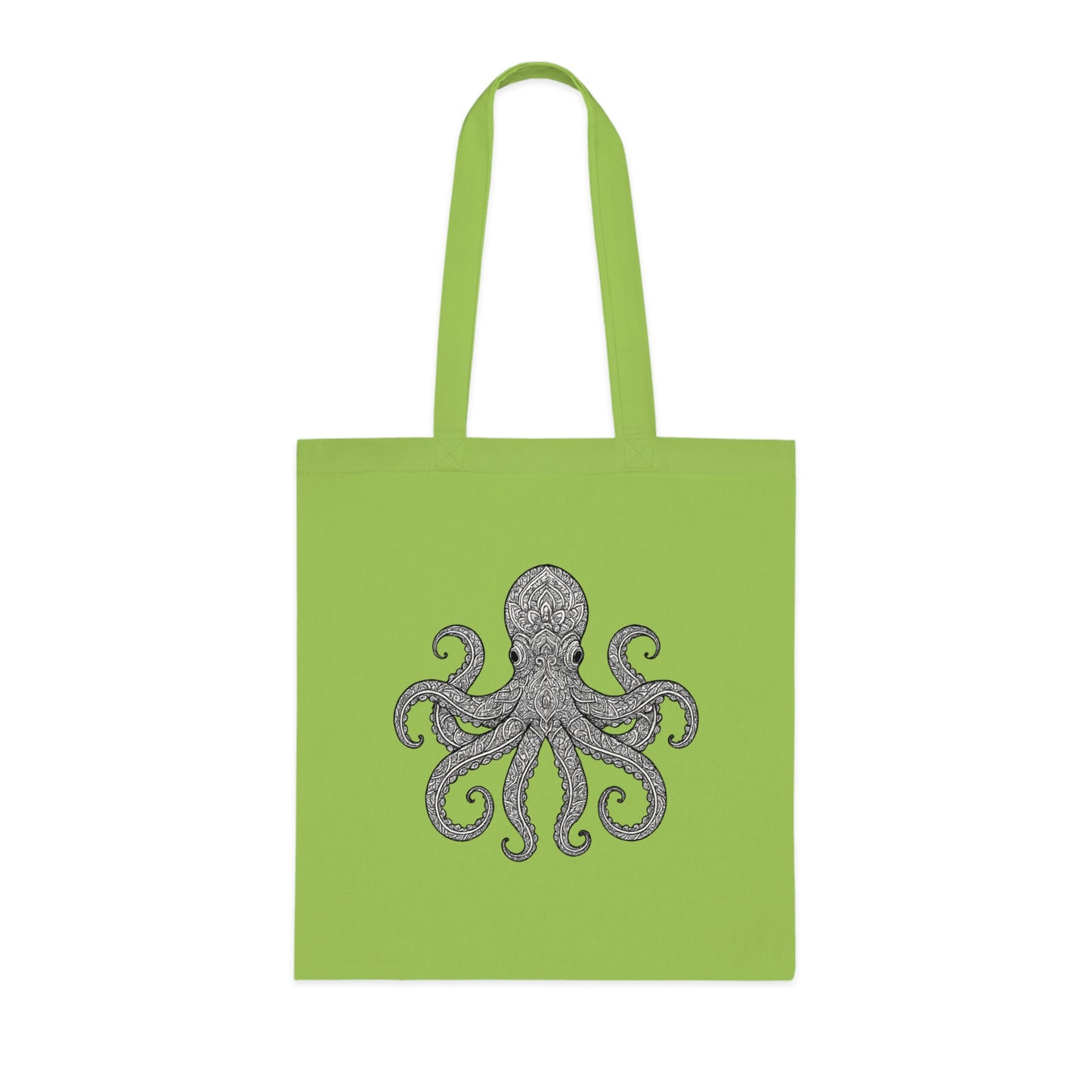 Intricate Mandala Octopus Tote Bag