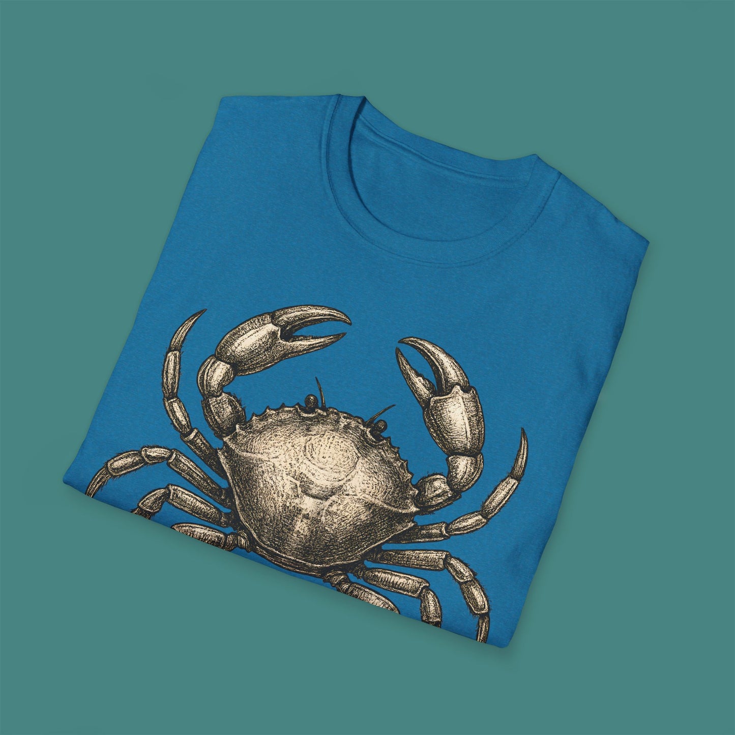 Vintage Etching Crab Unisex T-Shirt
