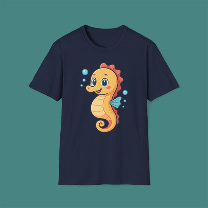Cartoon Cute Seahorse Unisex T-Shirt
