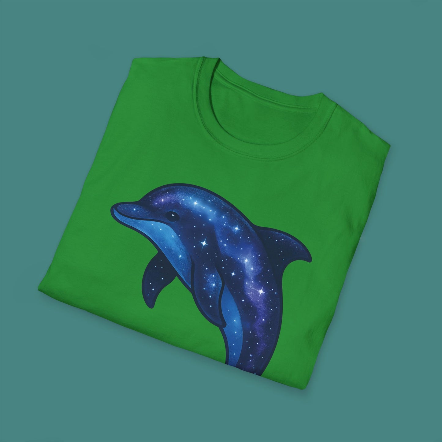 Cosmic Galaxy Dolphin Unisex T-Shirt