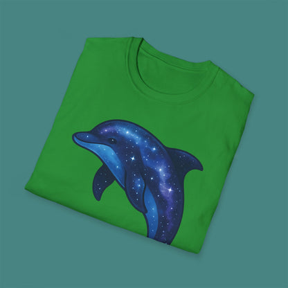Cosmic Galaxy Dolphin Unisex T-Shirt