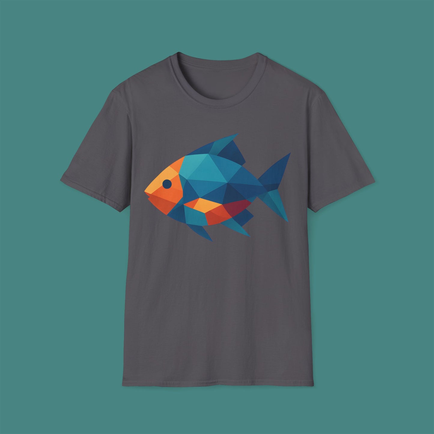 Geometric Polygon Fish Unisex T-Shirt
