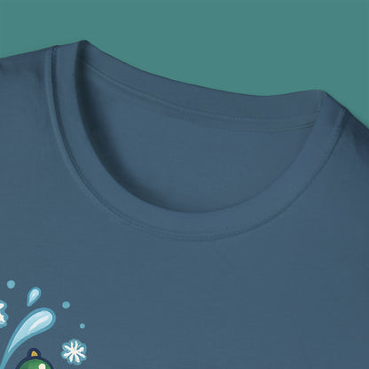 Christmas Whale Unisex T-Shirt