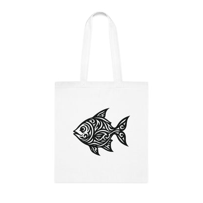 Tribal Tattoo Fish Tote Bag