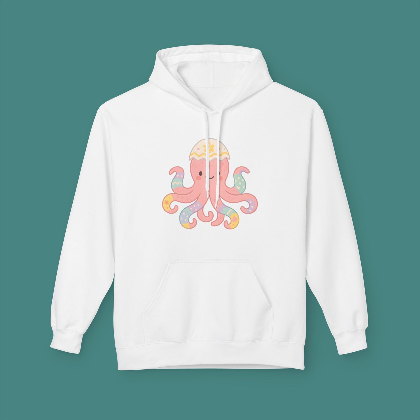Easter Octopus Fleece Unisex Hoodie