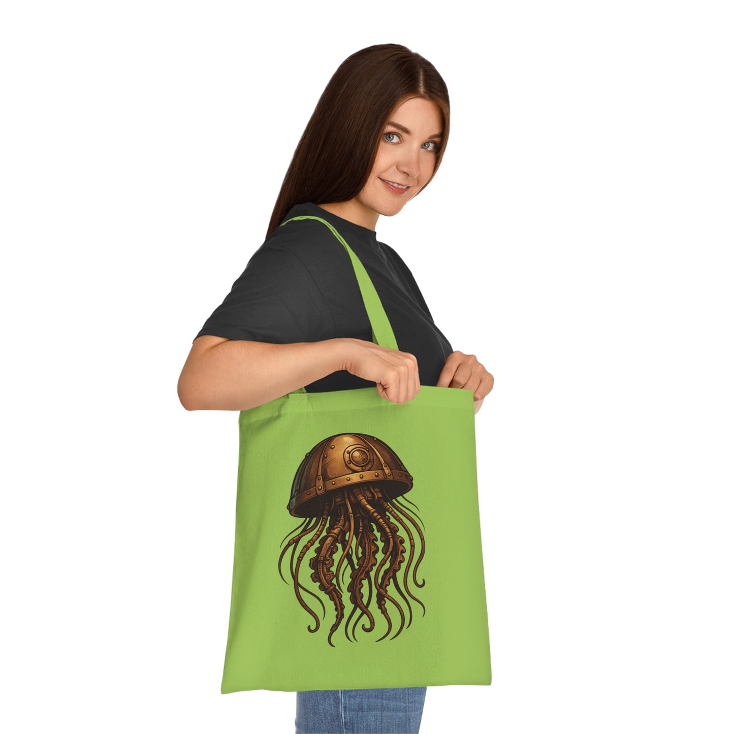 Steampunk Mechanical Jellyfish Tote Bag