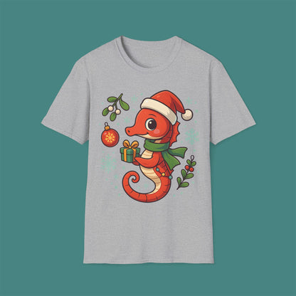 Christmas Seahorse Unisex T-Shirt