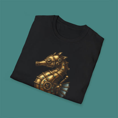 Steampunk Mechanical Seahorse Unisex T-Shirt